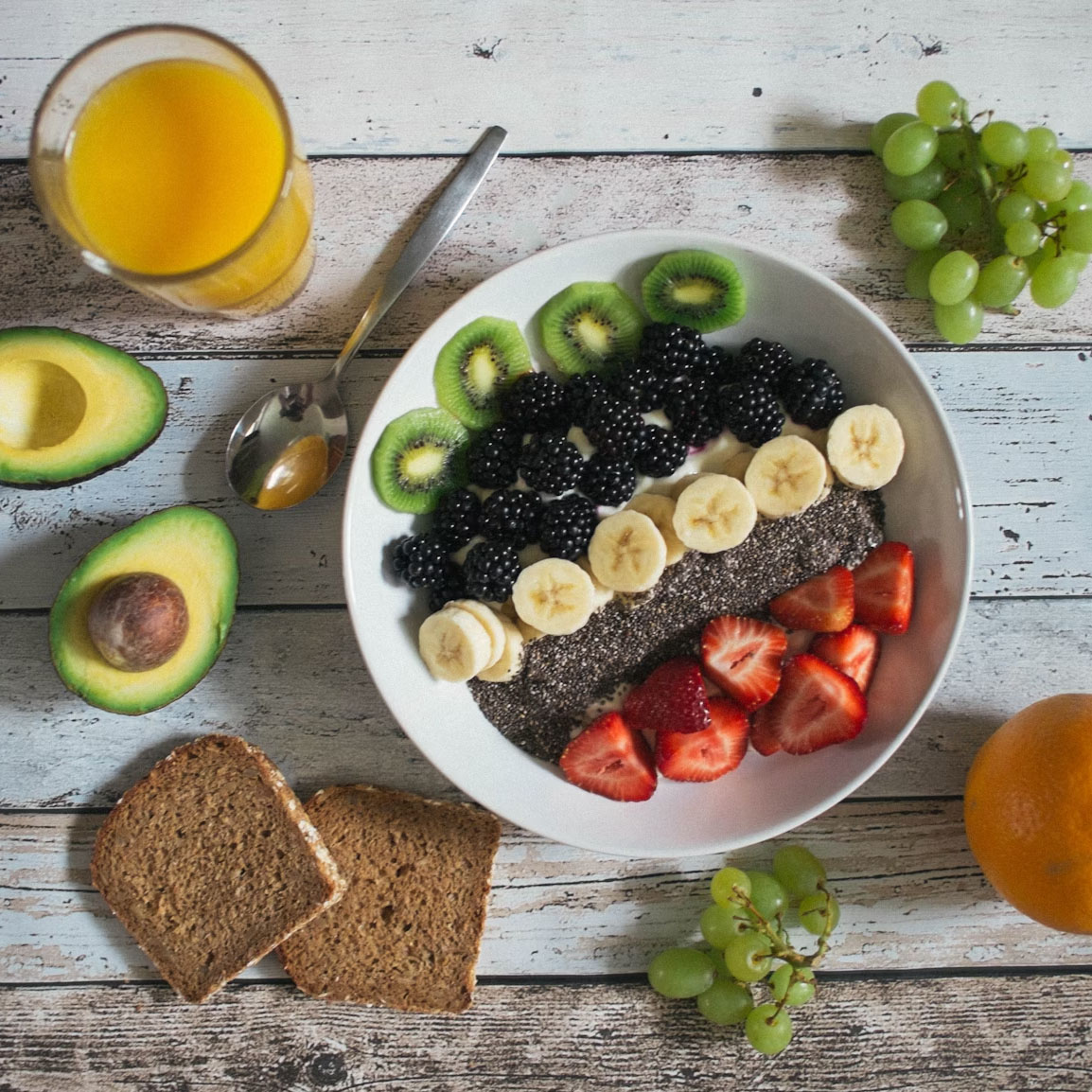 Vegan fruehstücken